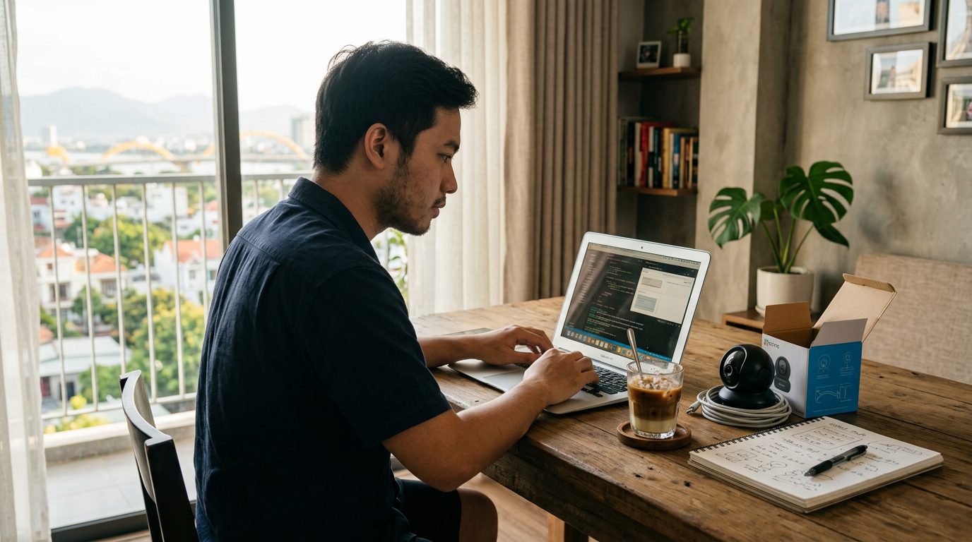 Cách 1: Tự làm website camera (Tự học, tự mua theme, tự dựng)