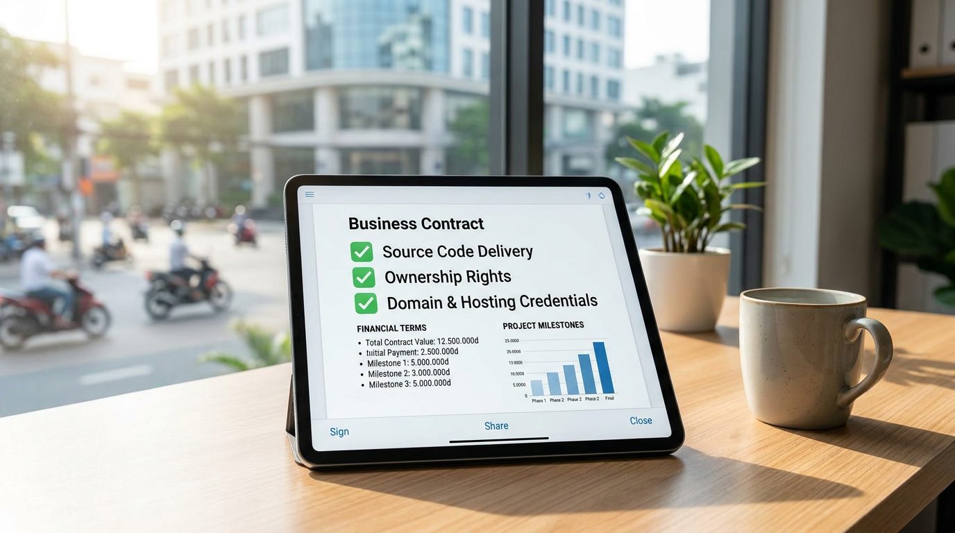 Checklist 3 điều phải có trong hợp đồng để bảo vệ quyền sở hữu web