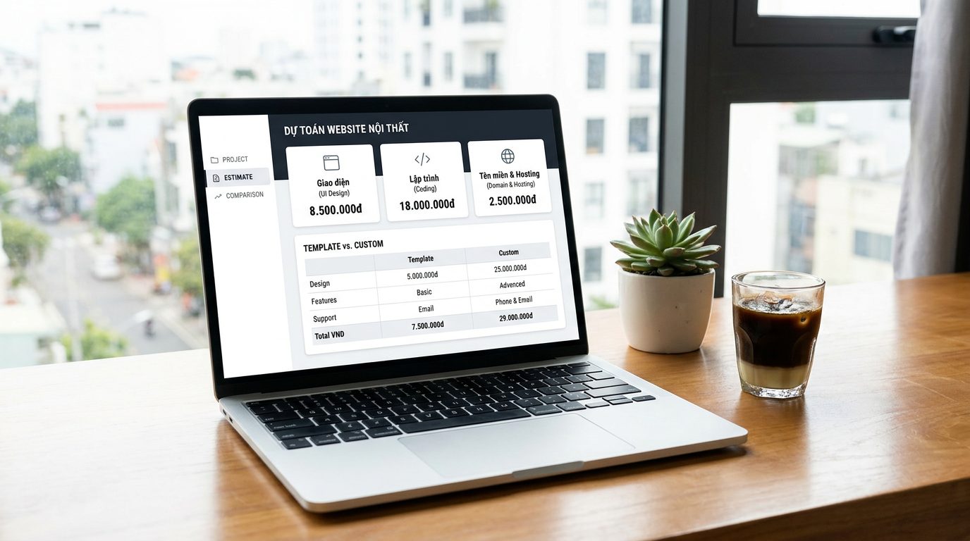 Làm Website Công Ty Nội Thất Giá Bao Nhiêu?