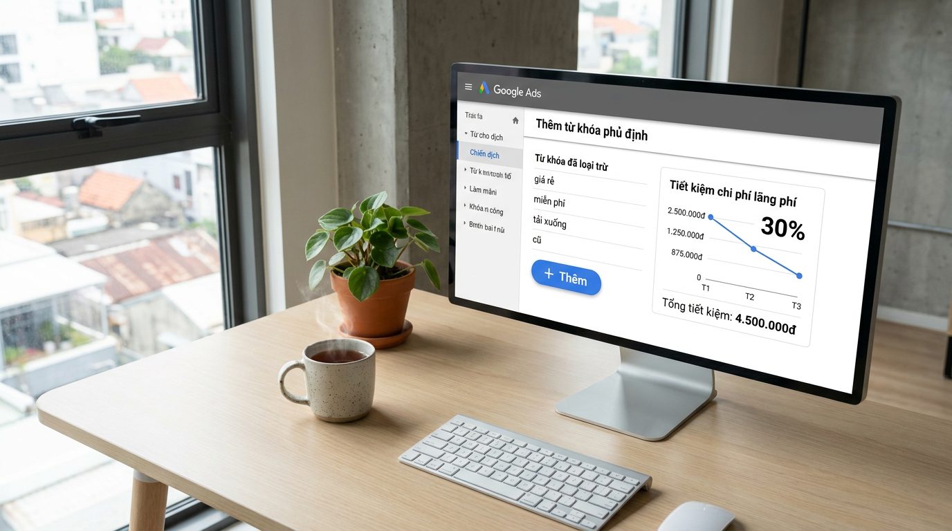 Hướng dẫn cách phủ định từ khóa trong Google Ads (Từng bước chi tiết)