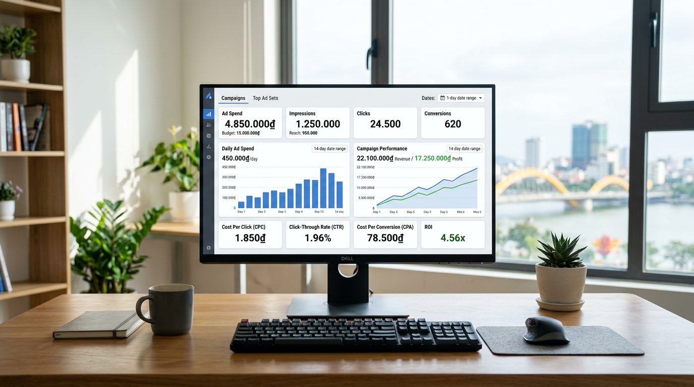 Bảng giá dịch vụ chạy quảng cáo Facebook trọn gói năm 2026 tại TOPWEB