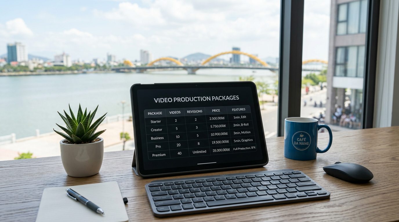 Bảng báo giá quay video sản phẩm Đà Nẵng mới nhất 2026