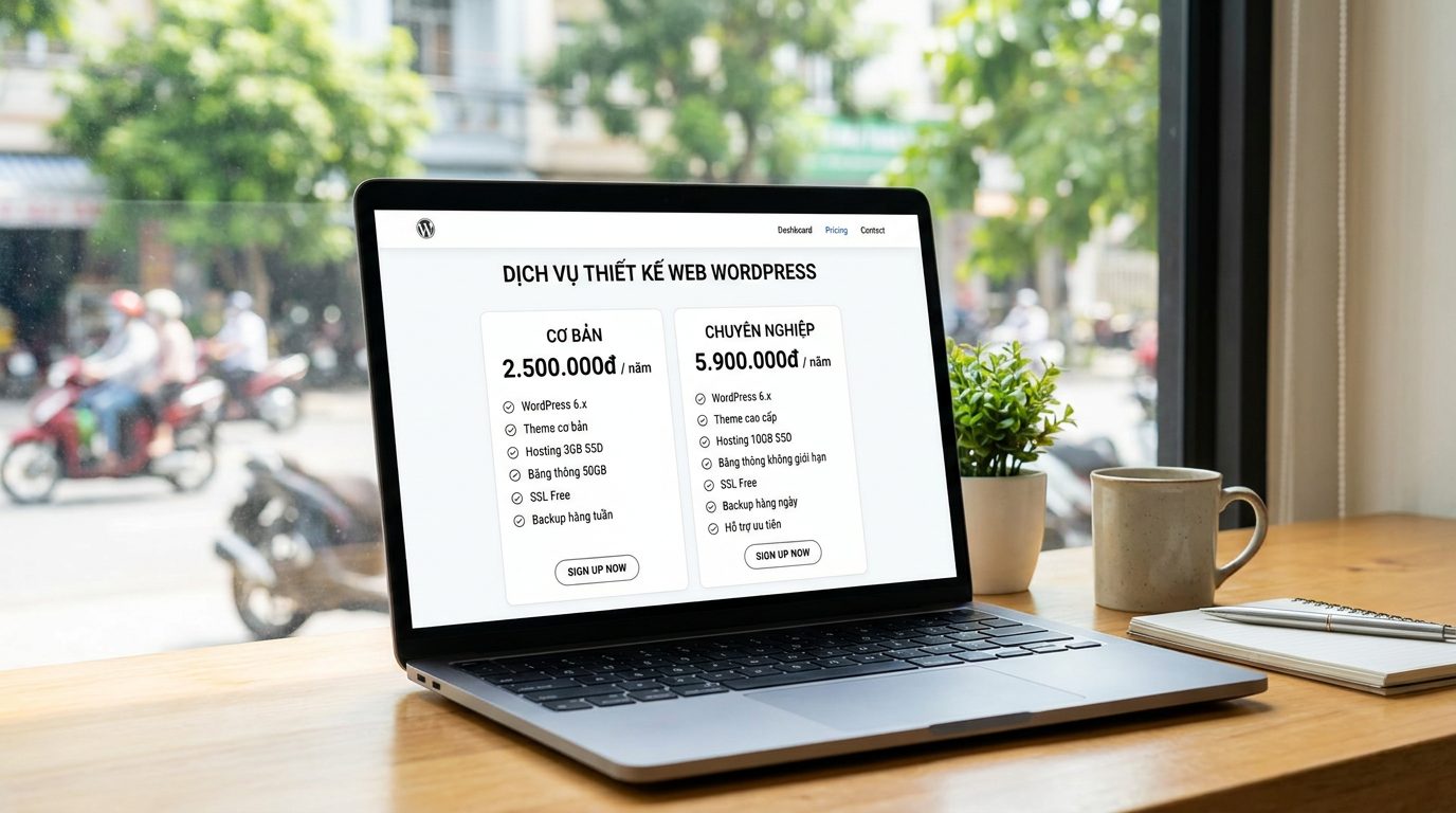 Bảng giá thiết kế web WordPress tại Đà Nẵng (Không ẩn chi phí)