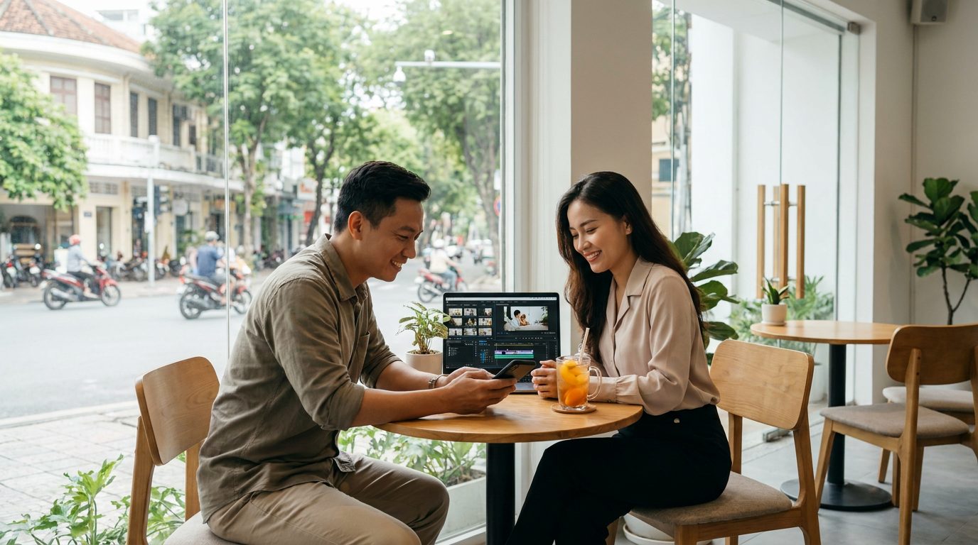 TOPWEBVIETNAM dạy CapCut 1 kèm 1 ở Đà Nẵng cho người bán hàng