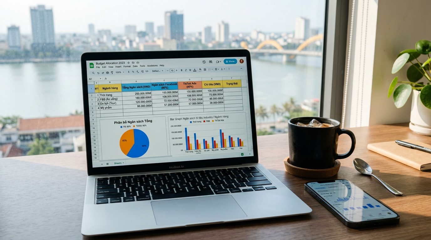 Cách phân bổ ngân sách Facebook và TikTok cho từng ngành hàng tại Đà Nẵng