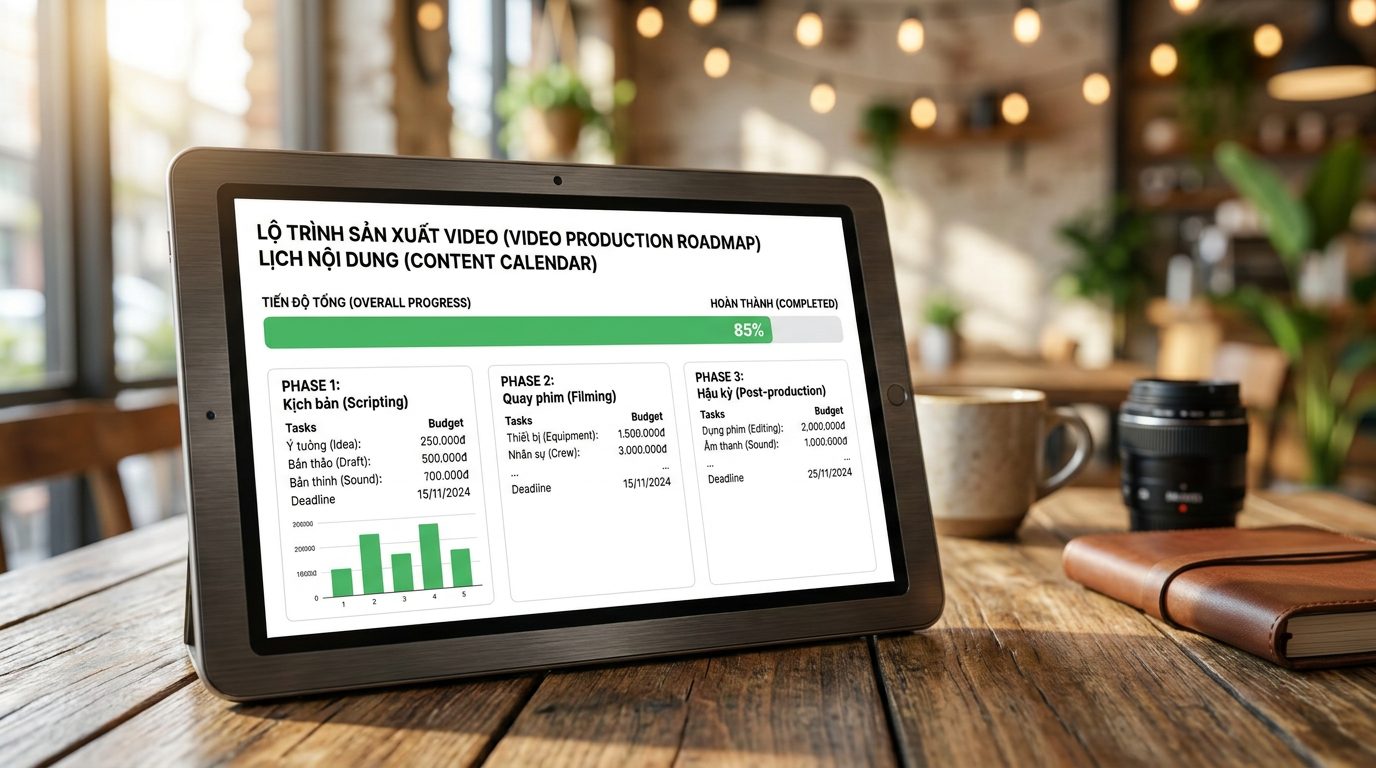 Quy trình sản xuất video giới thiệu dịch vụ thực tế, hiệu quả