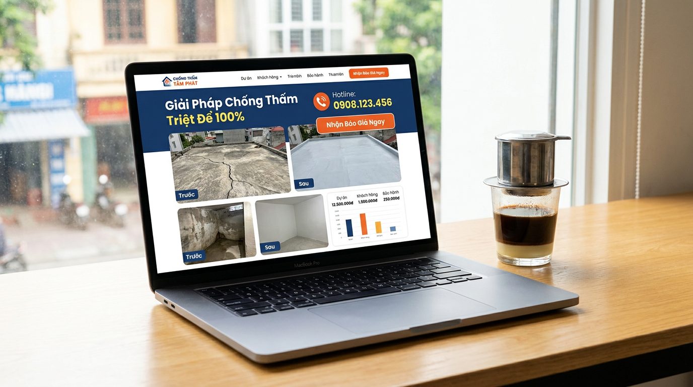 Vì sao dịch vụ chống thấm cần có website riêng?